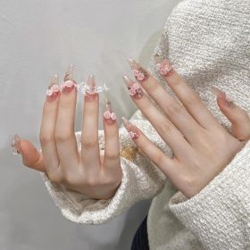 Handmade UV Nail Beauty Patch Finished Product (Option: 1456 Long Ladder-L)