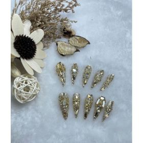 Handmade Wear Nail Luxury Elegant Advanced Heavy Industry Long Manicure (Option: Long Tip-M)
